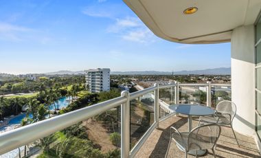 Departamento de lujo en Vidanta Nuevo Vallarta – Seibal, vista al campo de golf