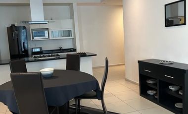 Departamento amueblado en renta, Carso torre Dalí