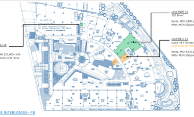 Local en Renta Interlomas Parque Interlomas Isla (m2lc166)