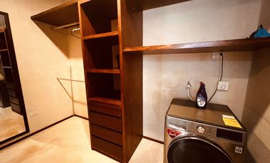 Departamento en venta 1 recamara en planta baja con jardín en Aldea Zama