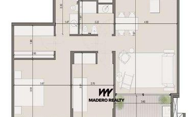 Venta de departamento 3 ambientes en Nordelta