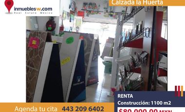 BODEGA COMERCIAL EN RENTA EN CALZADA LA HUERTA, MORELIA
