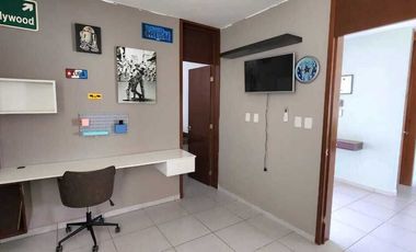 Renta casa 2 recamaras +estudio y piscina Conkal