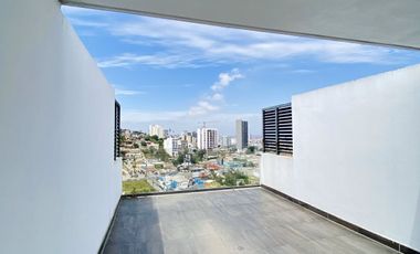 Departamento con terraza en Condominio Torre Espacio Chapultepec