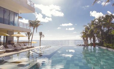 DEPARTAMENTO DE 1 RECÁMARA EN PRIMERA LÍNEA DE MAR CON TERRAZA EN PUERTO MORELOS. IDEAL PARA AIRBNB.