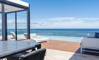 DEPARTAMENTO DE 1 RECÁMARA EN PRIMERA LÍNEA DE MAR CON TERRAZA EN PUERTO MORELOS. IDEAL PARA AIRBNB.