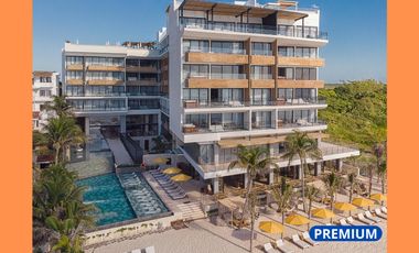 DEPARTAMENTO DE 1 RECÁMARA EN PRIMERA LÍNEA DE MAR CON TERRAZA EN PUERTO MORELOS. IDEAL PARA AIRBNB.
