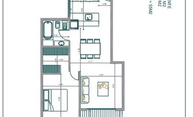 Departamento en venta en Bernal Centro