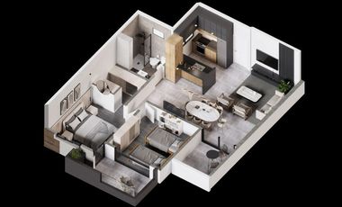 Departamento en venta en Bernal Centro