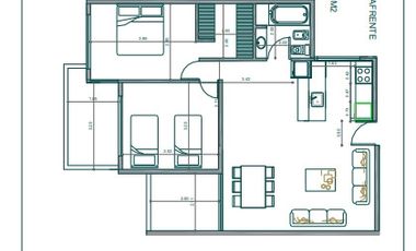 Departamento en venta en Bernal Centro