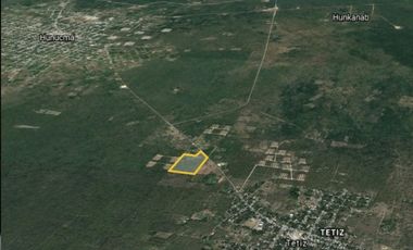 Terreno en venta Tetiz, Yucatan