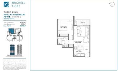 VENTA DEPARTAMENTO 2 AMBIENTES  - TIGRE