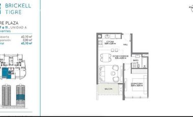 VENTA DEPARTAMENTO 2 AMBIENTES  - TIGRE