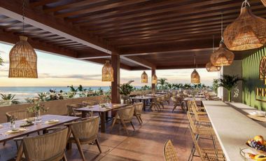Loft en venta en Puerto morelos 1 recamara con salida al mar