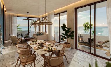 Loft en venta en Puerto morelos 1 recamara con salida al mar