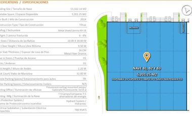 Nave Industrial en  RENTA