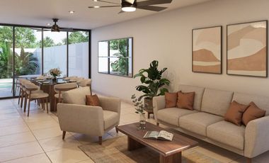 Casa de 3 recámaras con alberca en privada residencial al norte de Mérida