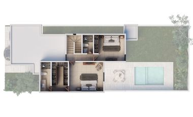 Casa de 3 recámaras con alberca en privada residencial al norte de Mérida