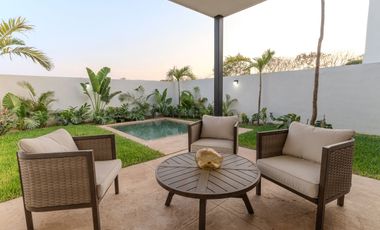 Casa de una planta en privada al norte de Mérida