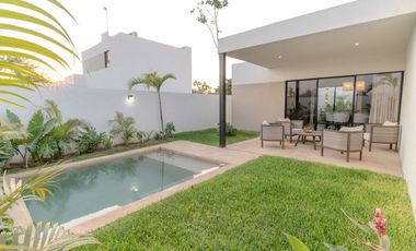 Casa de una planta en privada al norte de Mérida