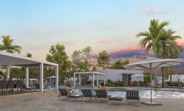 Casa de una planta con 3 recámaras en privada residencial al norte de Mérida