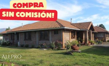 EXQUISITA PARCELA CON 2 CASAS EN RENGO A MINUTOS DEL CENTRO