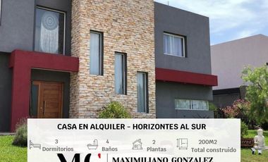 Casa en Alquiler, 4 ambientes - Horizontes al Sur, Canning.