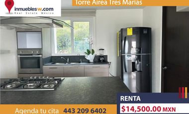 DEPARTAMENTO EN RENTA EN TORRE AIREA TRES MARIAS, MORELIA