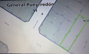Venta de lote barrio Libertad 520 m2