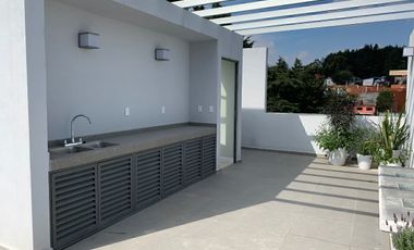 CONTADERO CASA EN CONDOMINIO EN RENTA  CON TERRAZA Y JARDÍN