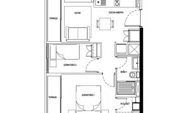 DEPTOS NUEVOS 2D1B, MACUL, BONO PIE 10%