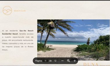 LOTE EN VENTA EN XPU HA BEACH RESORT