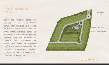 LOTE EN VENTA EN XPU HA BEACH RESORT