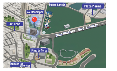 Oportunidad Edificio Comercial en Venta Bonampak con Cobá, Cancún
