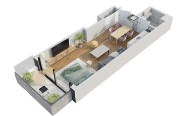 Venta -Departamento 2 ambientes  con 2  balcónes Terraza -Belgrano