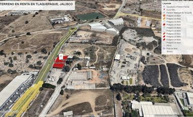 TERRENO EN RENTA  ,EN TLAQUEPAQUE , JALISCO