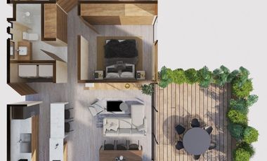 DEPARTAMENTO KA´AX UBICADOS EN ZONA PRIVILEGIADA DE TEMOZÓ NORTE.