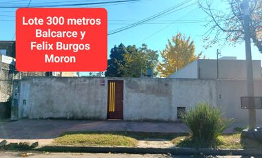 MORON LOTE 300 METROS CASA 3 AMBIENTES OPORTUNIDAD
