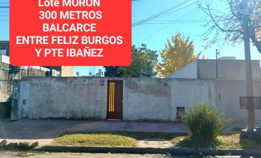 MORON LOTE 300 METROS CASA 3 AMBIENTES OPORTUNIDAD