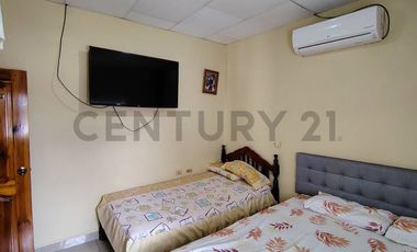 Amplia Casa en venta en Chone con locales y villa extra para alquiler