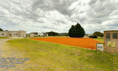 VENTA LOTE BARRIO CERRADO LA MATA - TANDIL