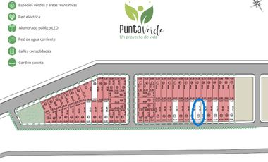 Terreno en venta Punta Verde 390mt2 Lucio V. Lopez