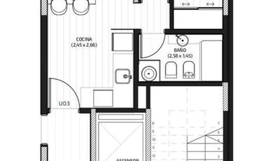 VENTA- Departamento 1 dormitorio en Jujuy 2041, Pichincha Rosario