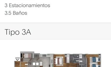 Departamento nuevo ideal en Bosques de las Lomas