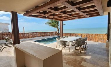 Casa en venta frente al mar en Chuburná