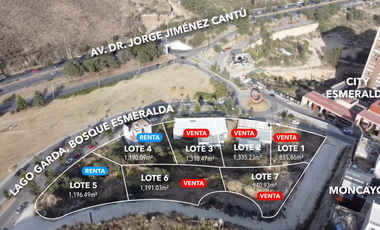 Terrenos comerciales en Zona Esmeralda