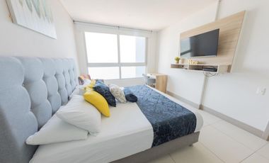 Apartamento Bocagrande vista al mar y centro amurallado