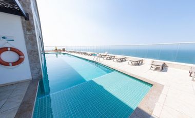 Apartamento Bocagrande vista al mar y centro amurallado