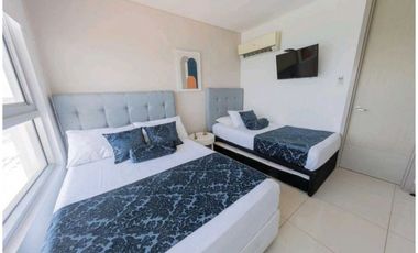 Apartamento Bocagrande vista al mar y centro amurallado