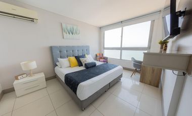 Apartamento Bocagrande vista al mar y centro amurallado